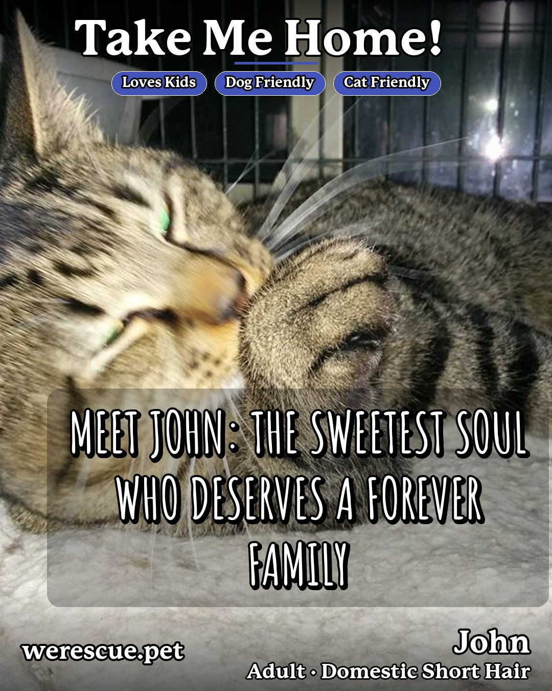 John's social media slideshow post