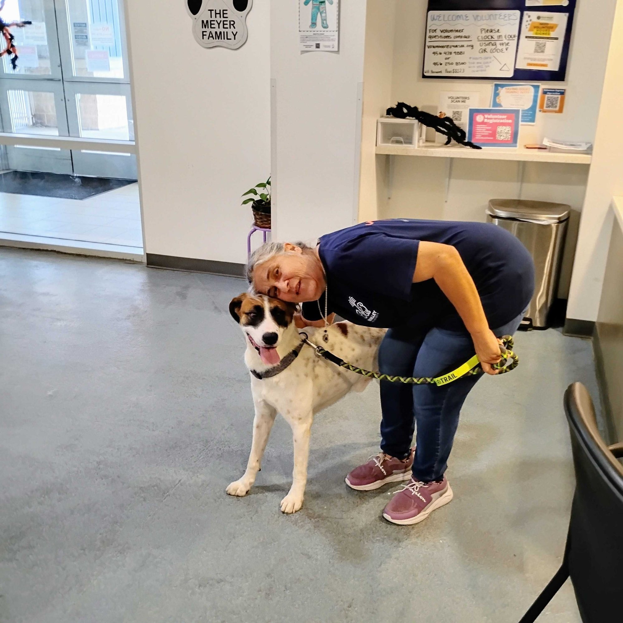 Judena with a recently adopted pet!