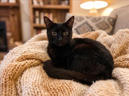 NOIR - Domestic Short Hair available for adoption