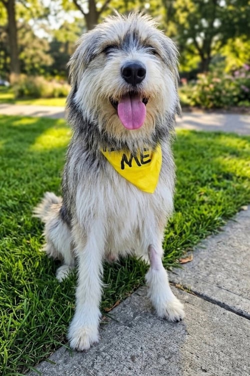 ODIN - Irish Wolfhound / Picardy Shepherd available for adoption