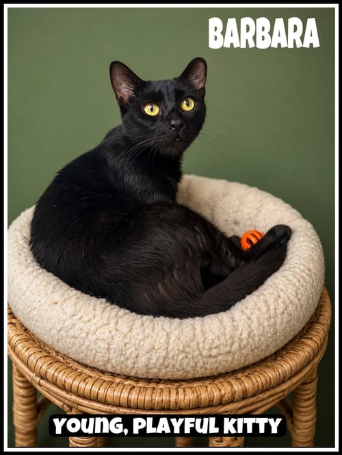 BARBARA (FCID# 05/05/2026 - 109) - Domestic Short Hair available for adoption