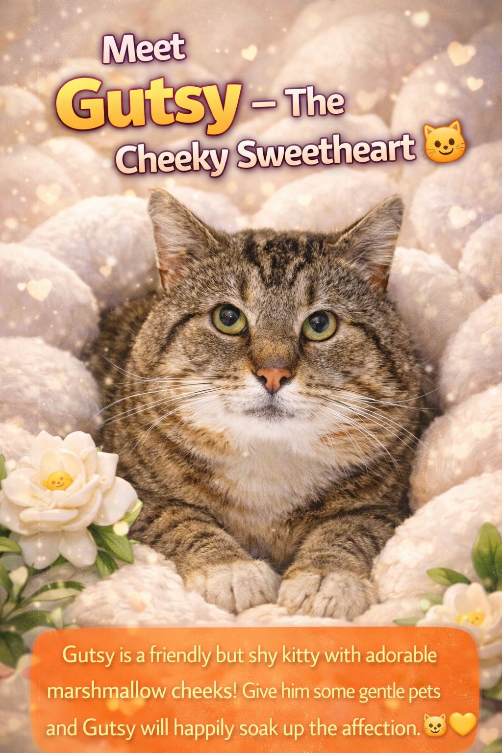 GUTSY (FCID# 03/09/2026 - 81 TRAINER) - Tabby available for adoption