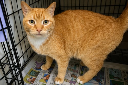CATRICK SWAYZE (FCID# 06/02/2026 - 73 TRAINER) - Tabby / Tuxedo available for adoption