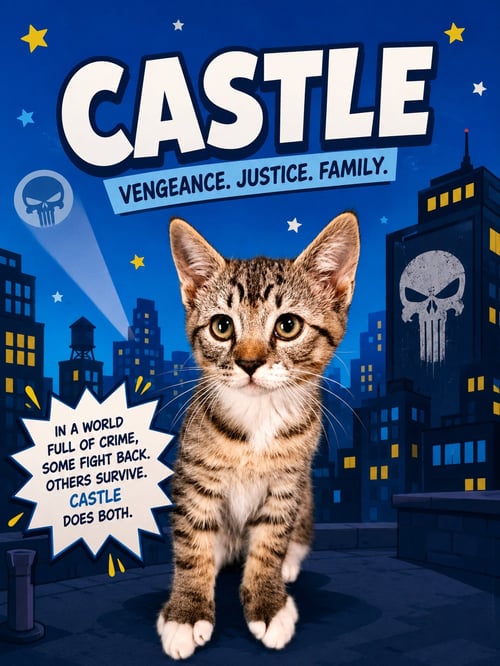 CASTLE & MICRO: BONDED (FCID# 06/30/26-7,5) - Tabby available for adoption