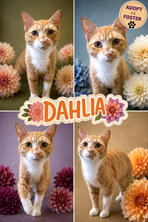 DAHLIA (FCID# 08/05/2026 - 47 TRAINER) - Tabby / Tuxedo available for adoption