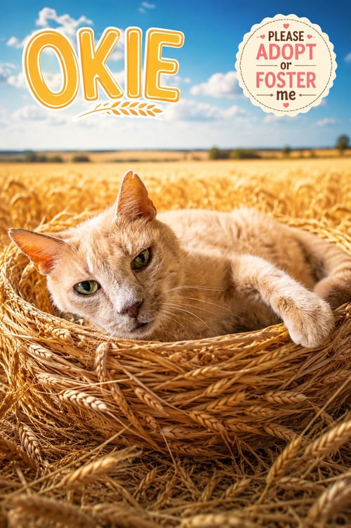 OKIE: FOSTER REQUEST RX (FCID 05/27/26-38 TRAINER) - Tabby available for adoption