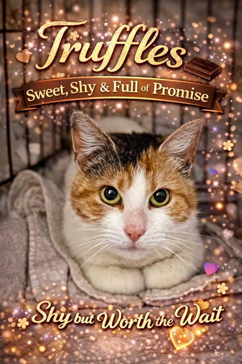 TRUFFLES AKA GIRLFRIEND (FCID# 03/18/2026 - 14 - Calico / Tabby available for adoption