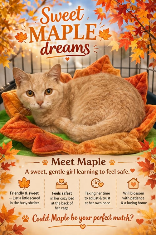 MAPLE (FCID# 04/09/2026 - 17 TRAINER) - Tabby available for adoption