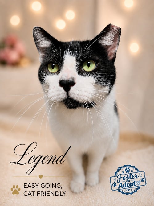 LEGEND (FCID #07/22/2026 - 103) WILLOW GROVE - Domestic Short Hair available for adoption