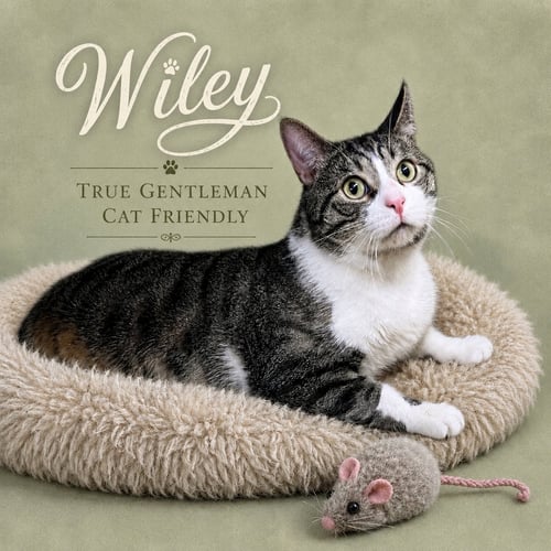 WILEY (FCID# 01/24/2025 - 101) WILLOW GROVE - Domestic Short Hair available for adoption