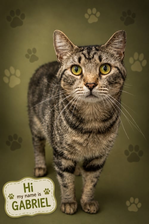 GABRIEL (FCID# 06/30/2026 - 60 TRAINER) - Tabby available for adoption