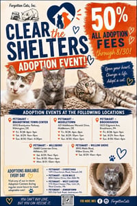 Clear The Shelters Crescendo Weekend Aug. 28-30!! - Photo 1