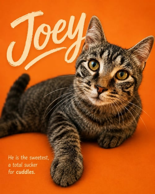 JOEY (FCID# 07/02/2026 - 12 MIDDLETOWN EVENT) - Tabby available for adoption