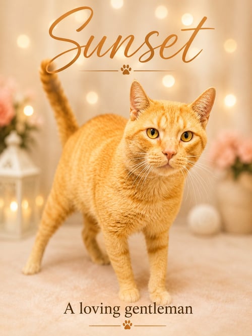 SUNSET (FCID# 07/01/2026 - 155) - Tabby available for adoption
