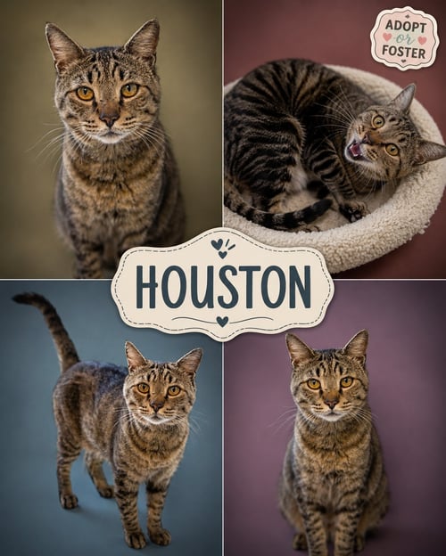 HOUSTON (FCID# 05/28/2026 - 54 TRAINER) - Tabby available for adoption