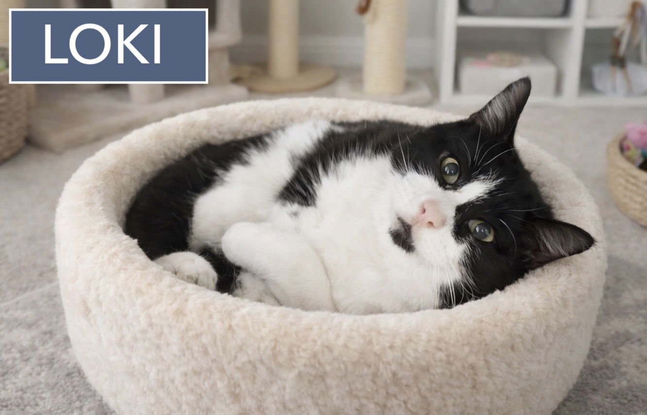 LOKI (FCID# 12/29/2025 - 10 TRAINER) - Domestic Short Hair available for adoption