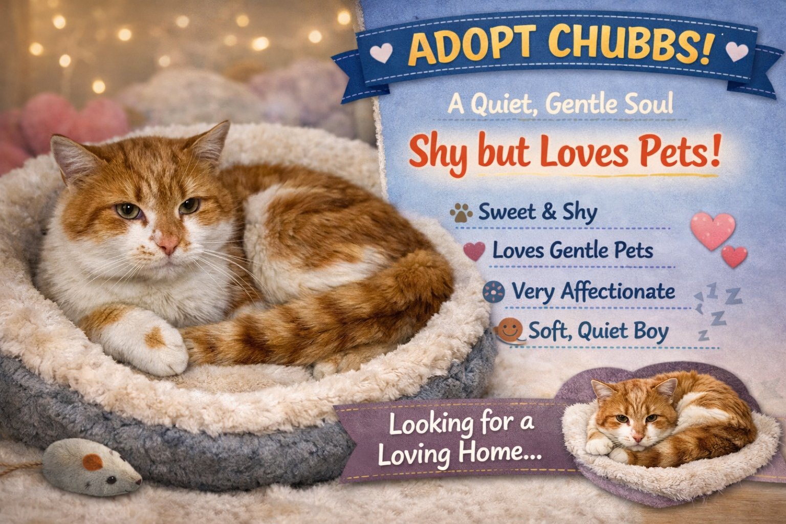 CHUBBS (FCID# 03/02/2026 - 32 BROOKHAVEN PS) - Tabby available for adoption