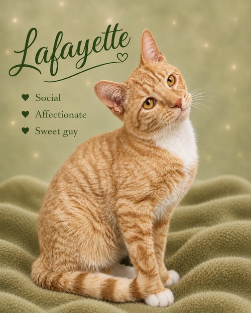 LAFAYETTE (FCID# 06/26/2026 - 146) WILLOW GROVE - Tabby available for adoption