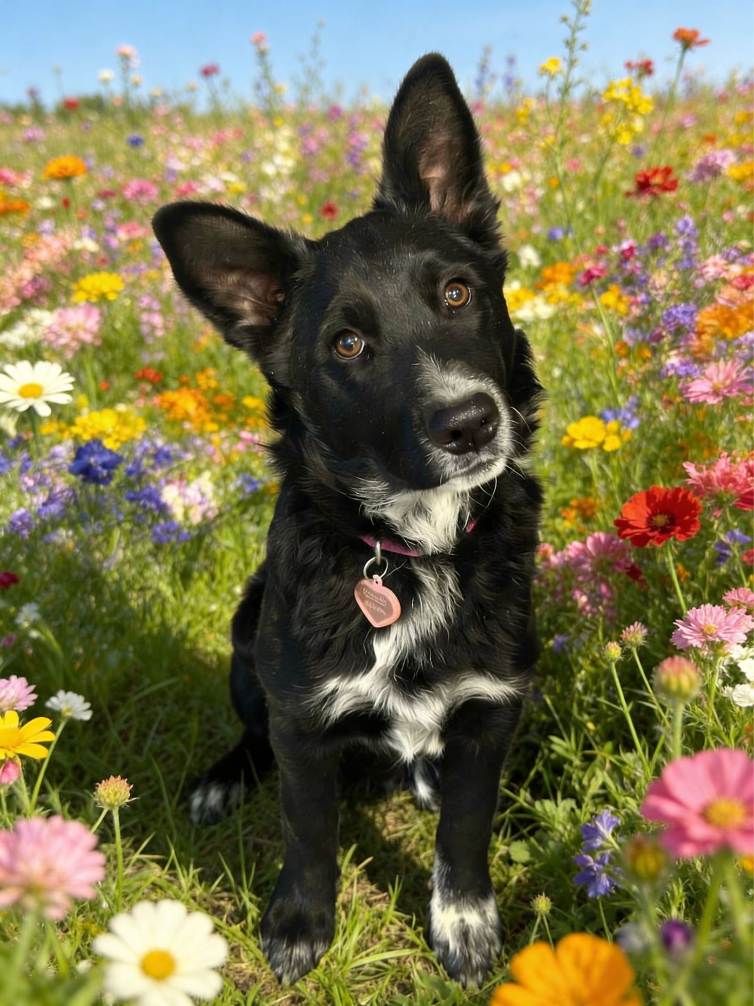 JUNE BUG - Australian Shepherd / Flat-coated Retriever available for adoption