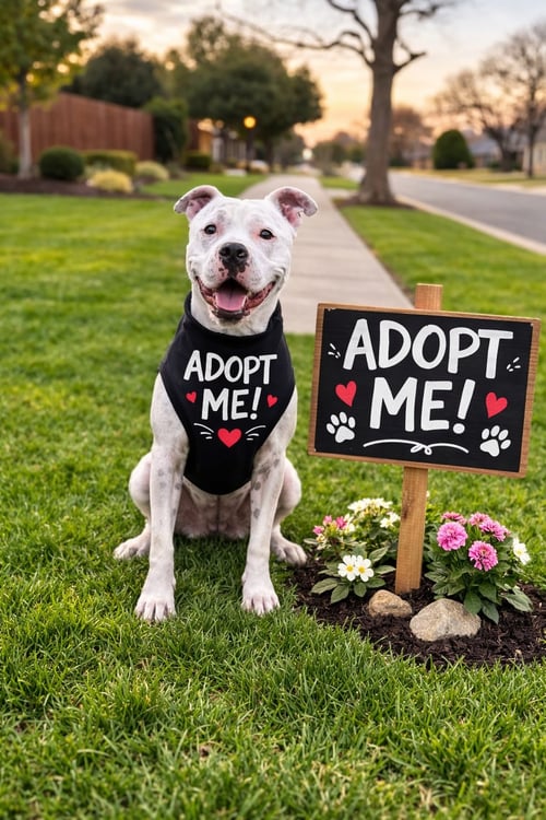 MANNY (ROSCOE) - American Bulldog / Staffordshire Bull Terrier available for adoption