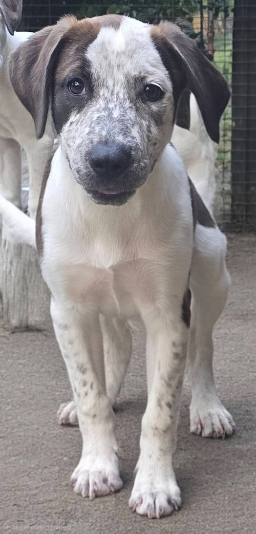 CONFETTI - Pointer / Catahoula Leopard Dog available for adoption