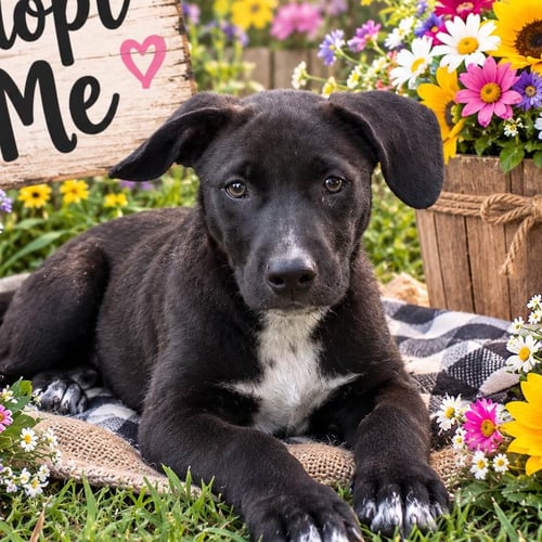 BROCK - Black Labrador Retriever / Pointer available for adoption