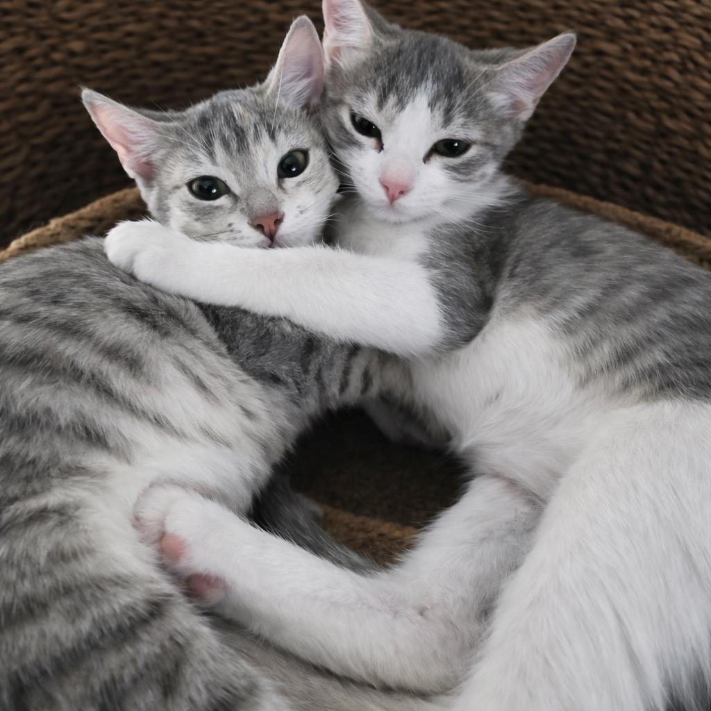 BRUCE HONEYBUN BONDED WITH EMBER HONEYBUN - Domestic Short Hair / Tabby available for adoption