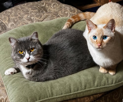 RICE & MUSTARD - OFFRED BY OWNER - BONDED PAIR - Siamese / Tabby for adoption in Beaverton
