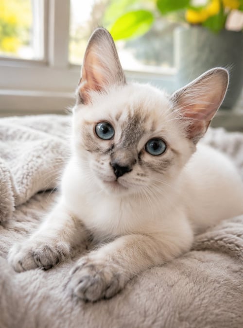BUSY BEE BUZZ - Maine Coon / Siamese available for adoption