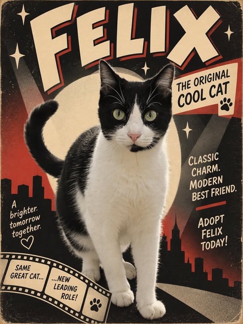 FELIX - Domestic Short Hair available for adoption