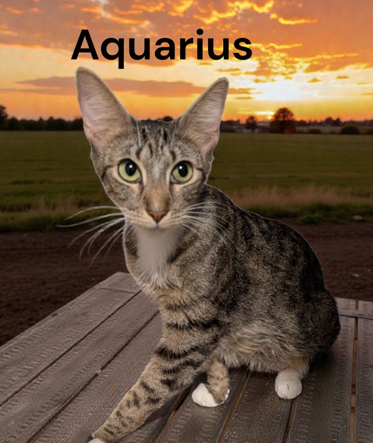 AQUARIUS - Tabby available for adoption
