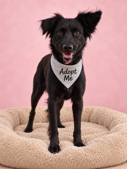BLUE MOON - Flat-coated Retriever / Border Collie available for adoption