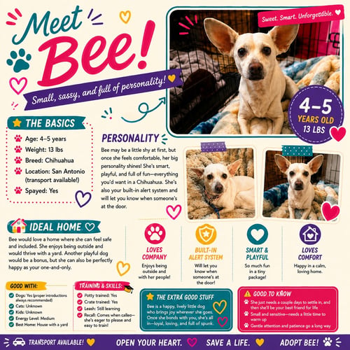 BEE - Chihuahua available for adoption