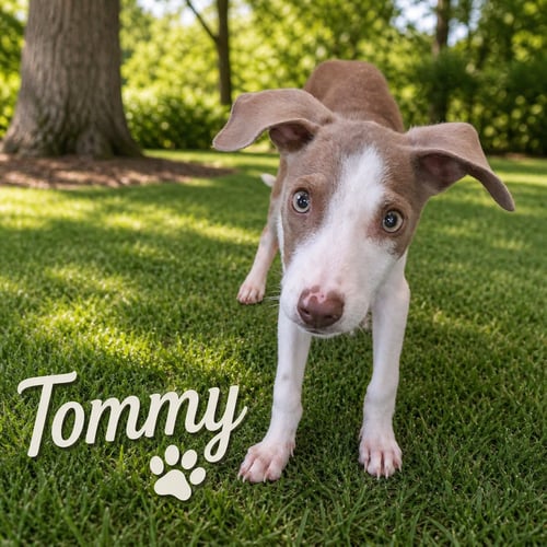 TOMMY - Whippet / Terrier available for adoption
